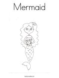 Mermaid Coloring Page