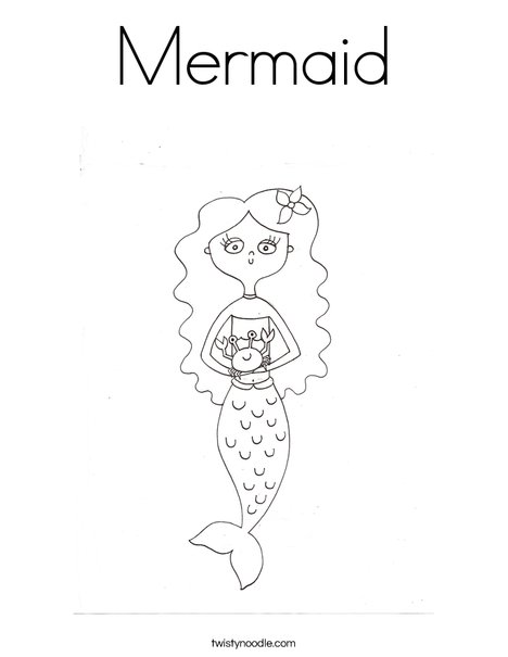 Mermaid by Melissa Coloring Page