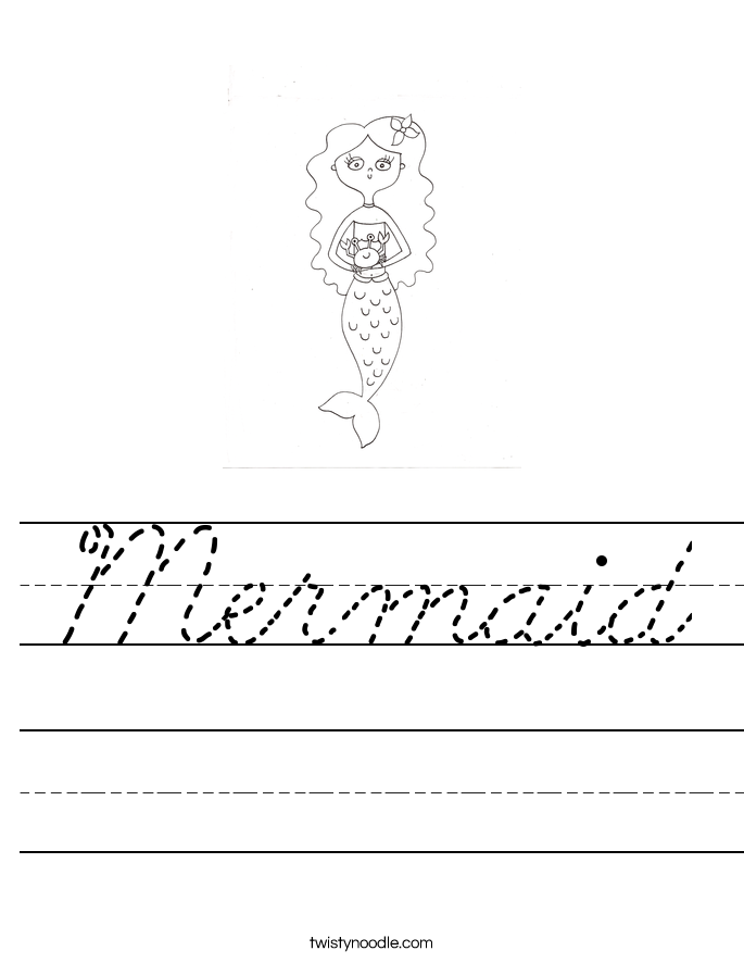 Mermaid Worksheet