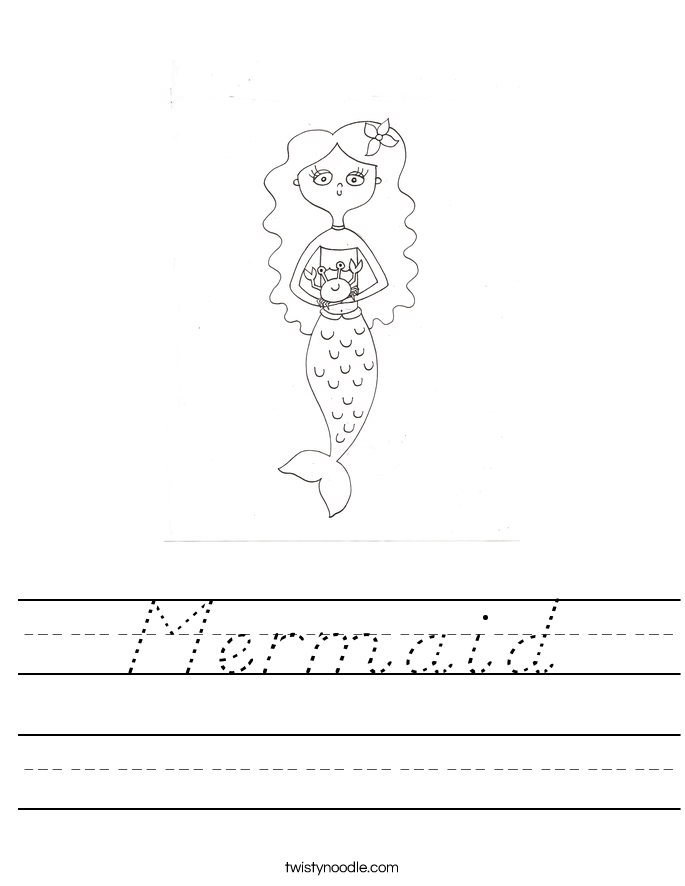 Mermaid Worksheet