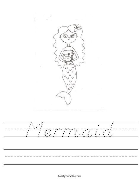 Mermaid by Melissa Worksheet