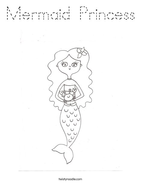 Mermaid by Melissa Coloring Page