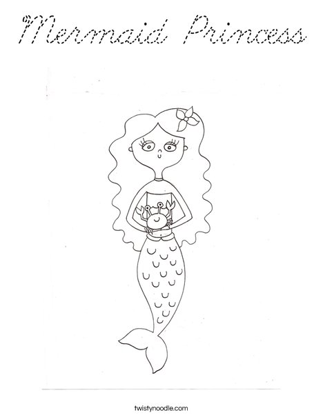 Mermaid by Melissa Coloring Page