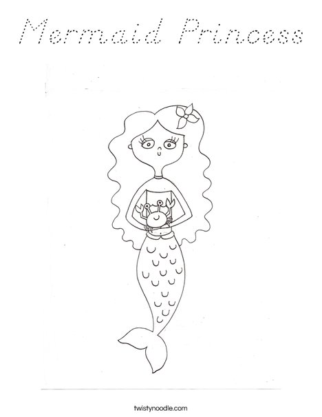 Mermaid by Melissa Coloring Page