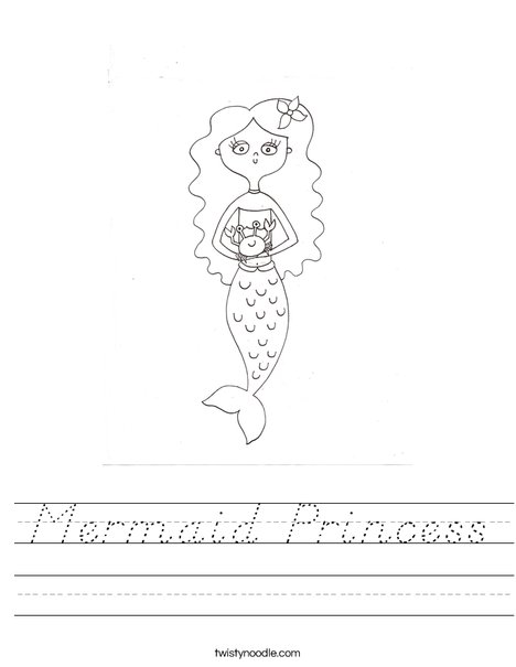 Mermaid by Melissa Worksheet