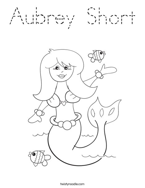 Mermaid Coloring Page