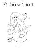 Aubrey Short Coloring Page