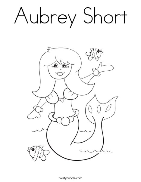 Mermaid Coloring Page