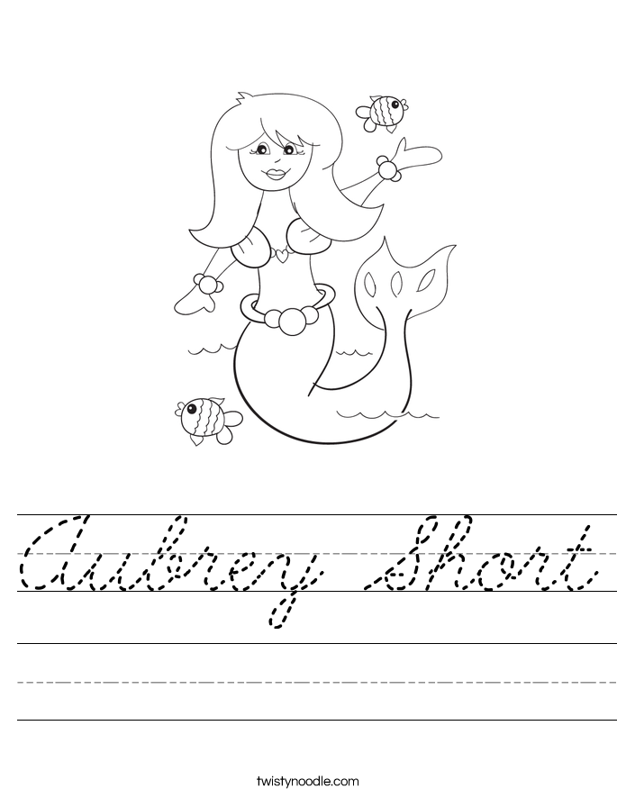 Aubrey Short Worksheet