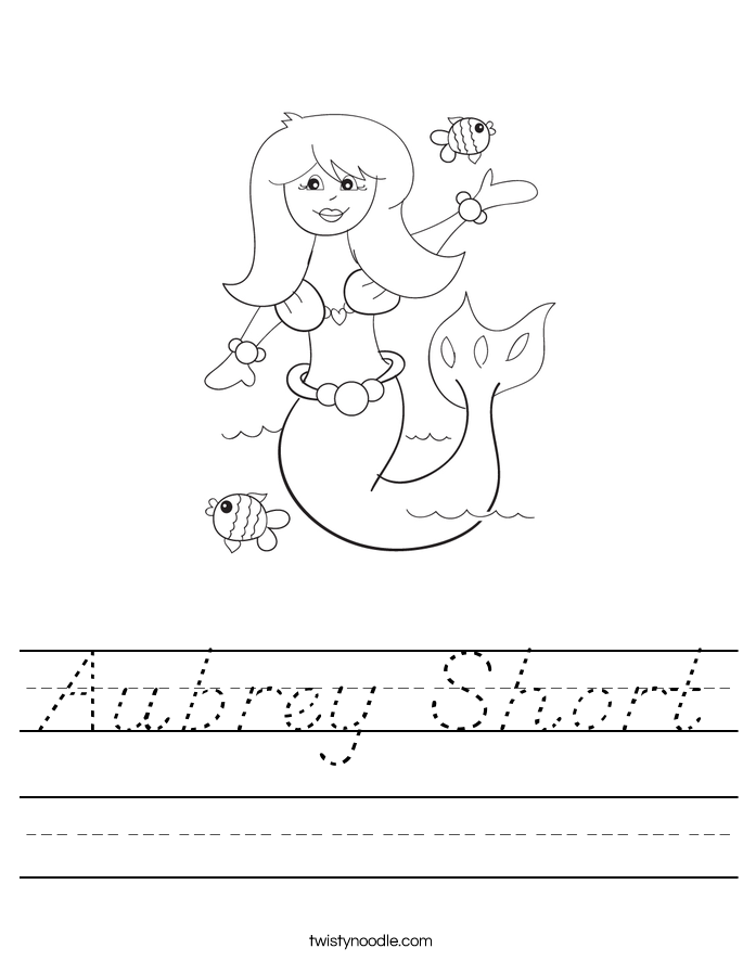 Aubrey Short Worksheet