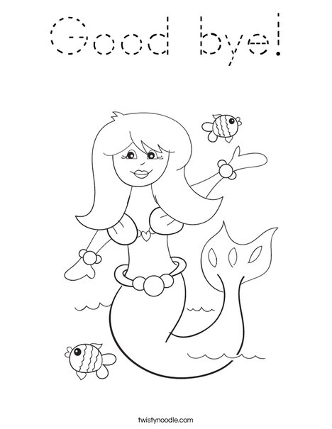 Mermaid Coloring Page