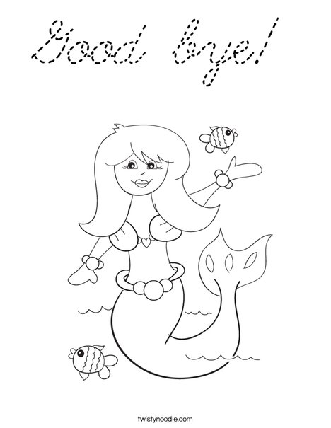 Mermaid Coloring Page