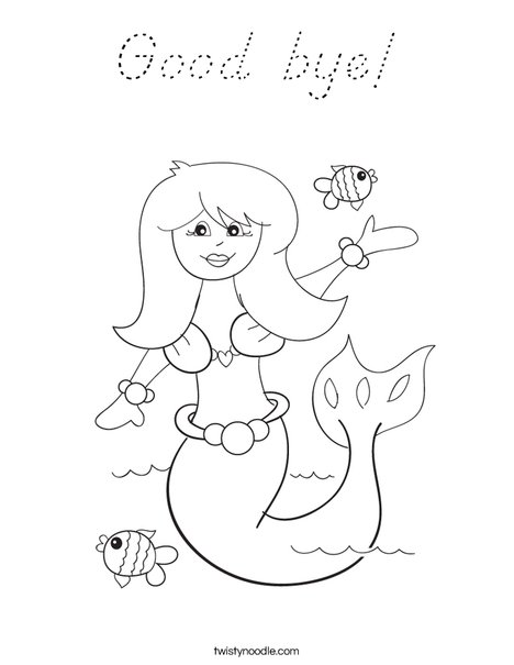Mermaid Coloring Page