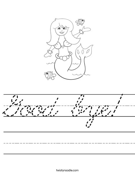 Mermaid Worksheet