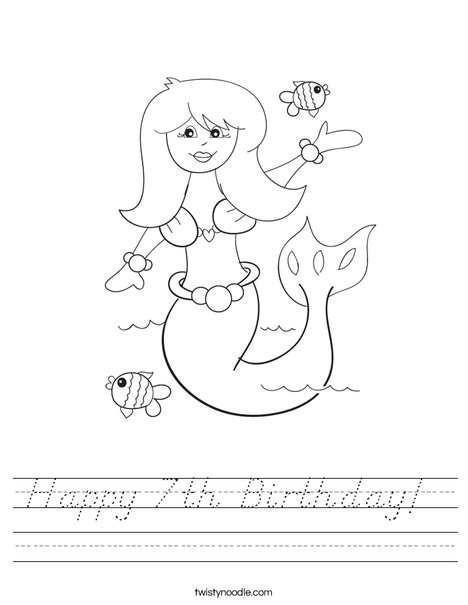 Mermaid Worksheet