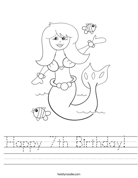 Mermaid Worksheet