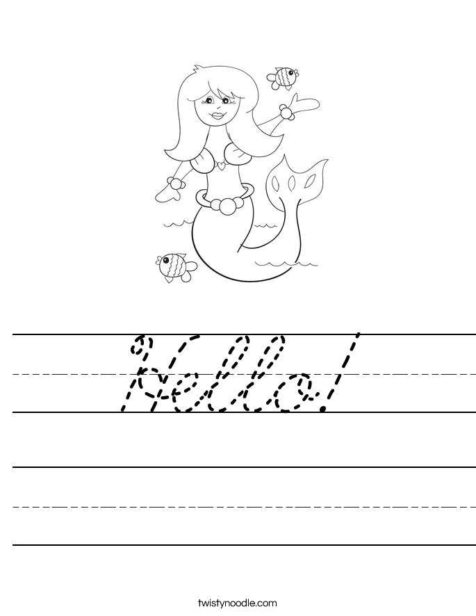 Hello! Worksheet