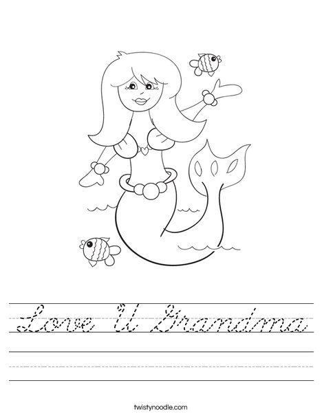 Mermaid Worksheet