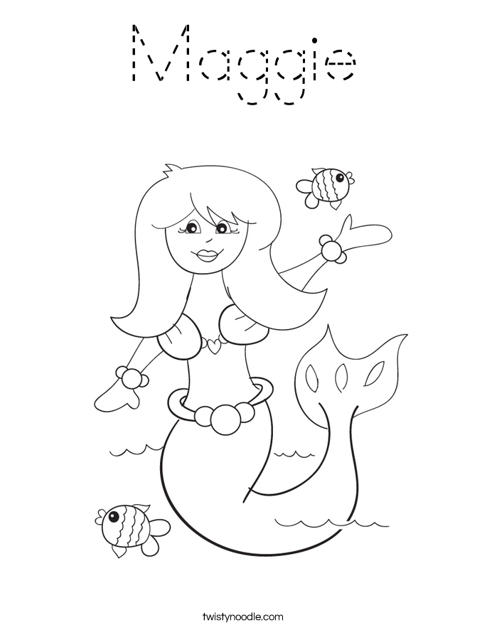 Maggie Coloring Page