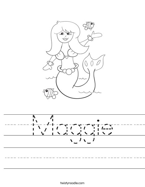 Mermaid Worksheet