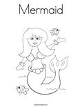 Mermaid Coloring Page