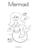Mermaid Coloring Page