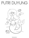 PUTRI DUYUNGColoring Page