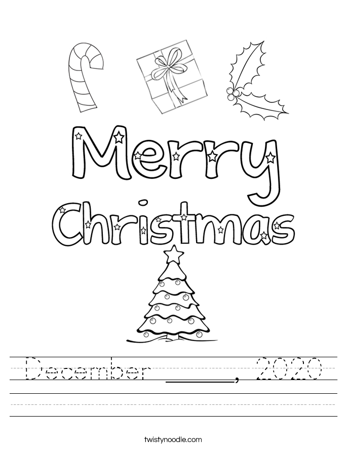 December _____, 2020 Worksheet