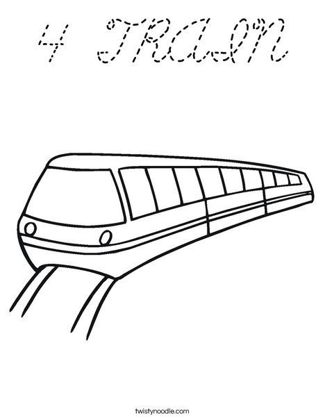 Metro Coloring Page