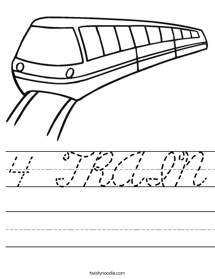 4 TRAIN Worksheet