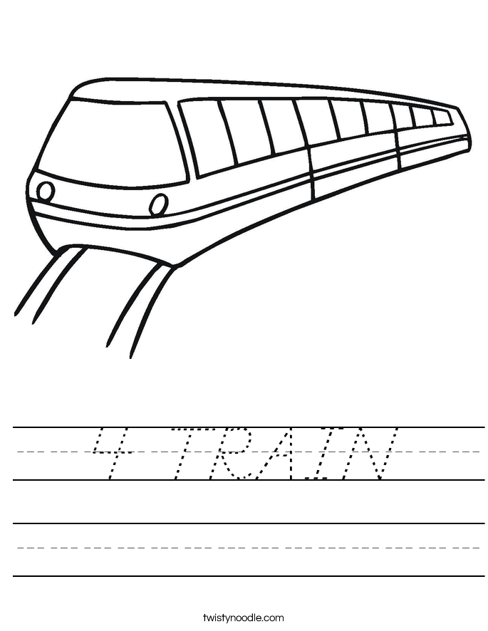 4 TRAIN Worksheet