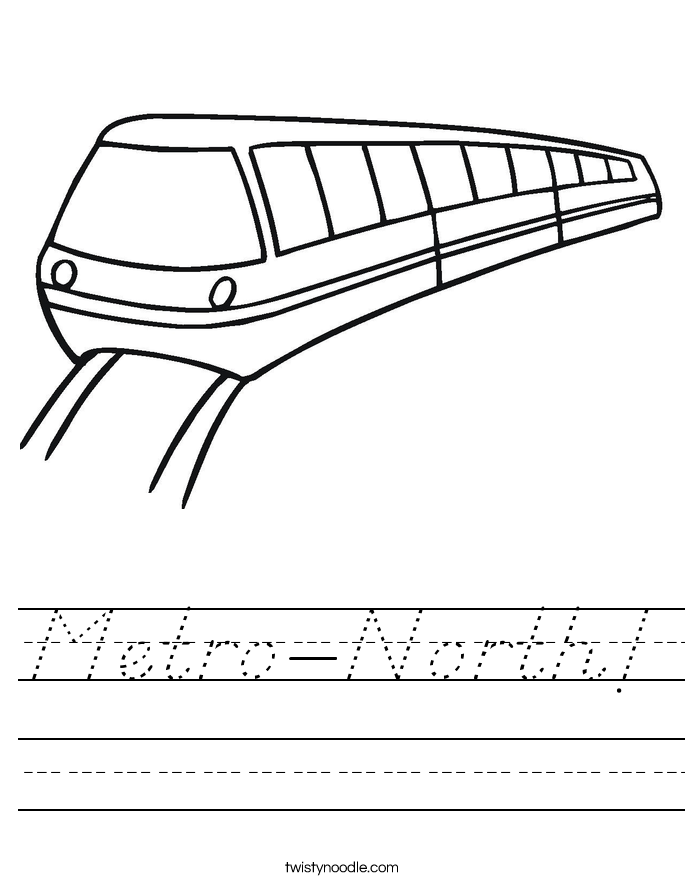 Metro-North! Worksheet