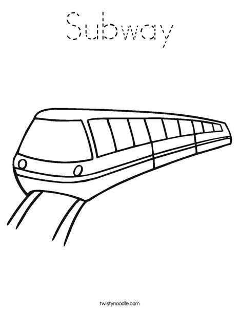 Metro Coloring Page