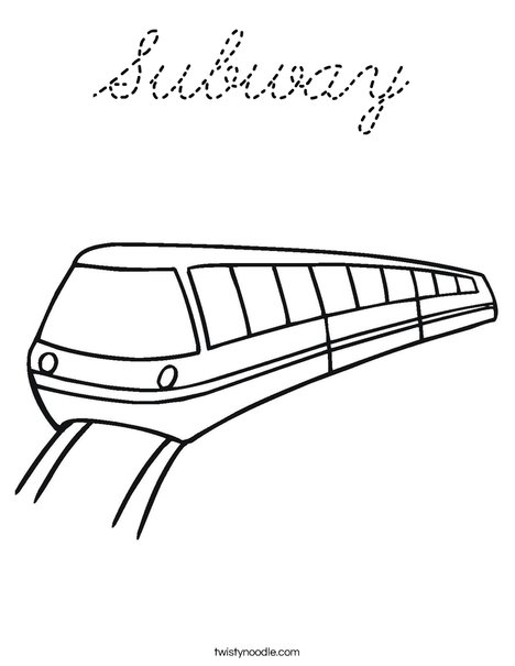Metro Coloring Page