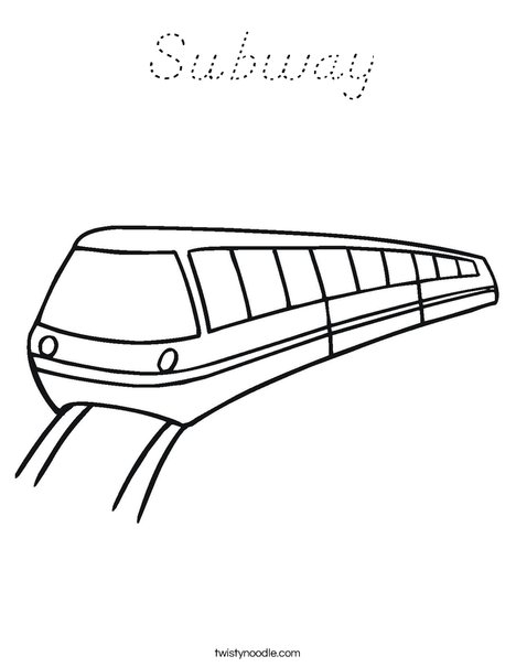 Metro Coloring Page