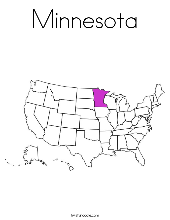 Minnesota Coloring Page