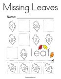 Missing Leaves Coloring Page