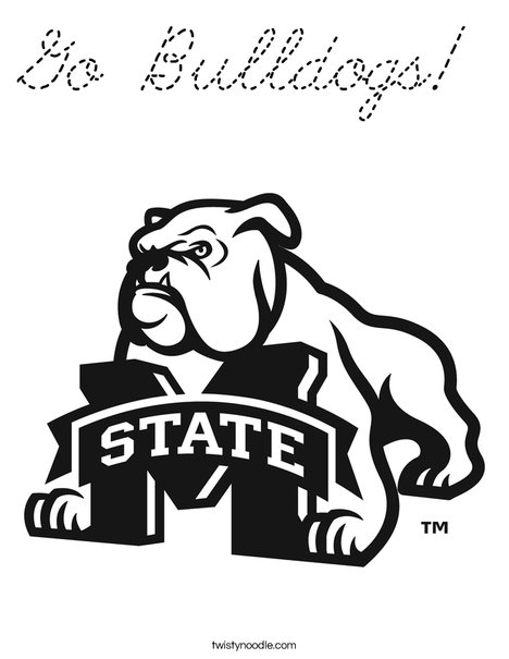 Mississippi State University Coloring Page