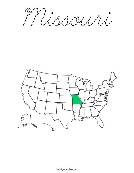 Missouri Coloring Page
