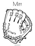 Mitt Coloring Page