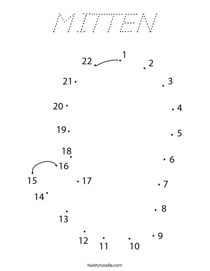 MITTEN Coloring Page