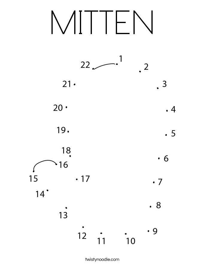 MITTEN Coloring Page