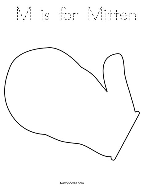 Mitten Coloring Page