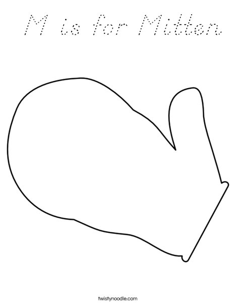 Mitten Coloring Page