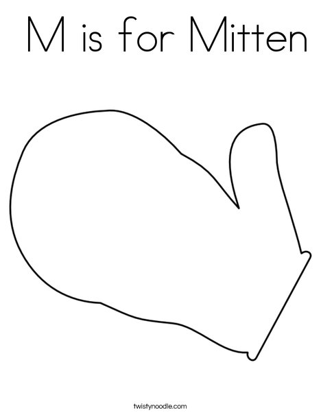 Mitten Coloring Page