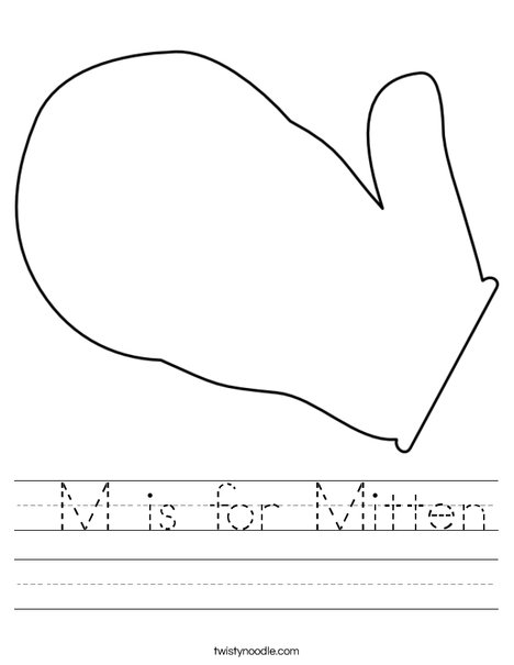 Mitten Worksheet