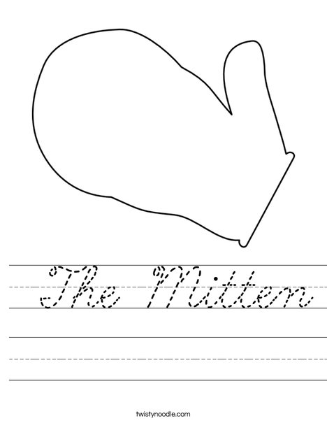 Mitten Worksheet