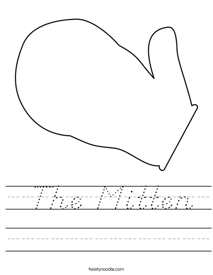  The Mitten Worksheet