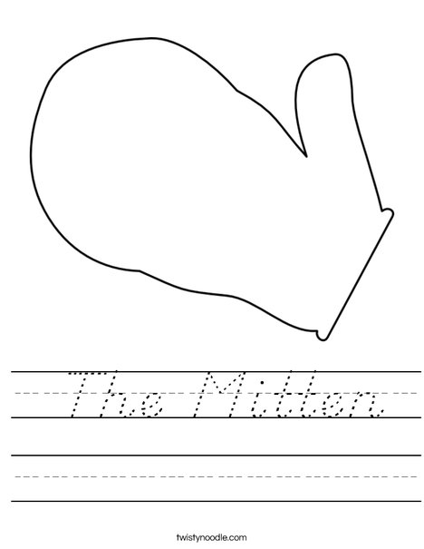 Mitten Worksheet