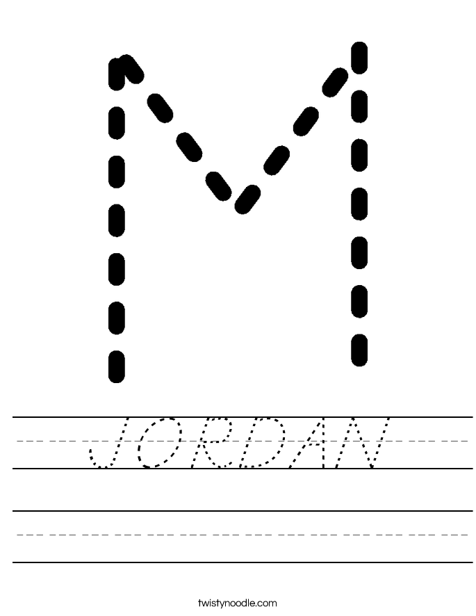 JORDAN Worksheet